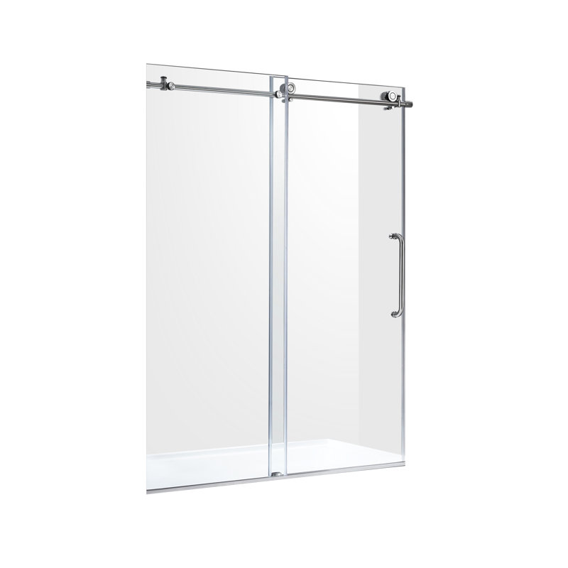 Anzzi Madam Series 48 W X 76 H Single Sliding Frameless Shower Door Perigold