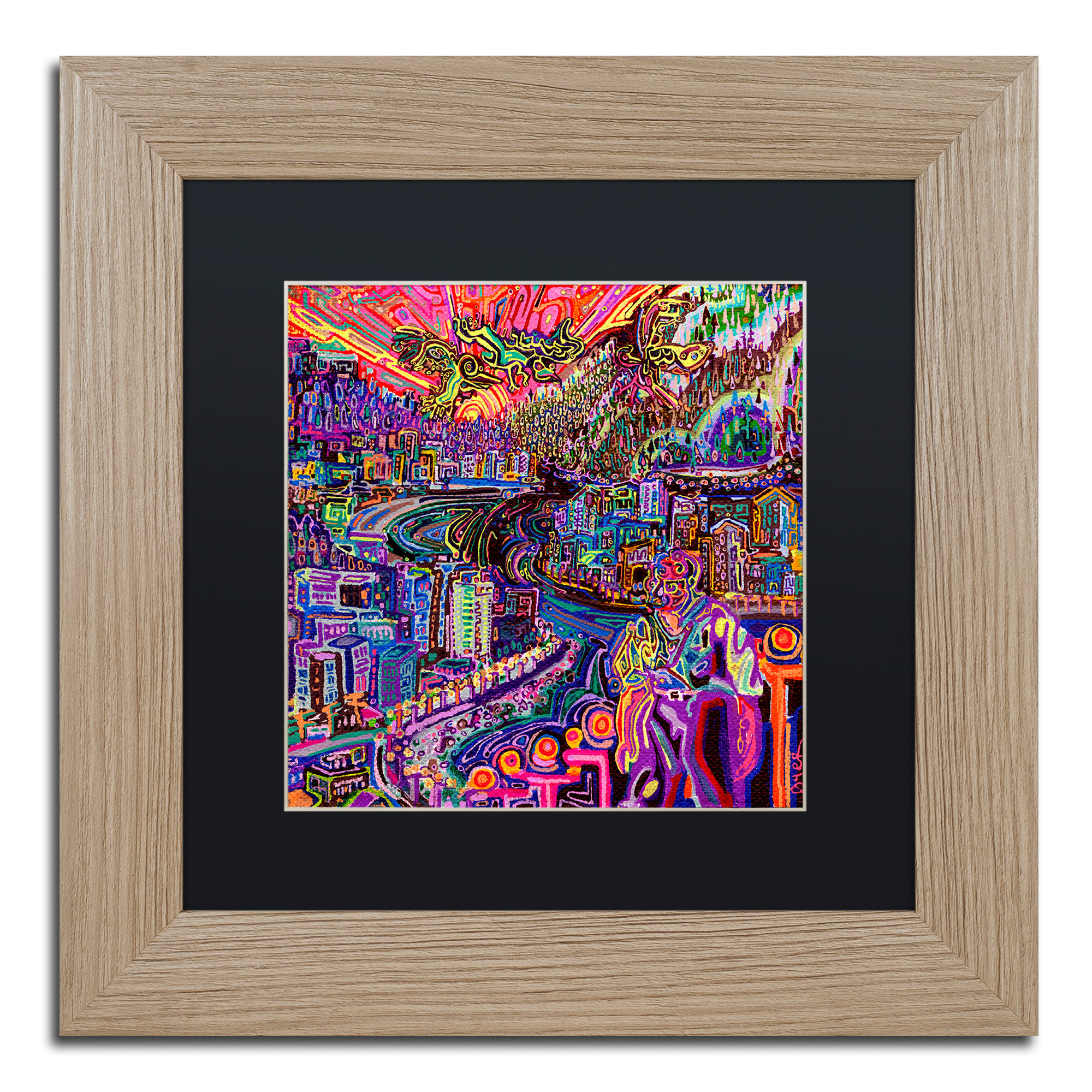 Trademark Art Hobo Framed Graphic Art Print On Canvas Wayfair