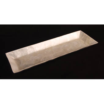 Abigails Pearl Basket Weave Rectangle Serving Tray Reviews Wayfair