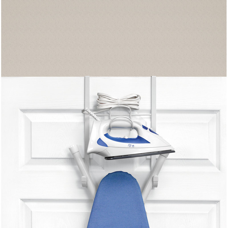 Spectrum Diversified Over The Door Iron And Ironing Board Holder