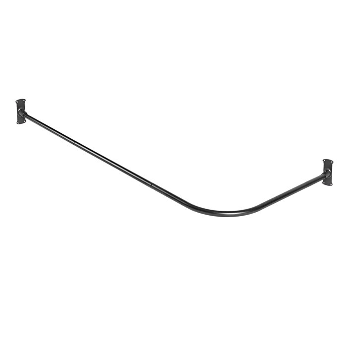 Aluminum Rustproof 66 L Shaped Fixed Shower Curtain Rod Aluminum Rustproof 66 L Shaped Fixed Shower Curtain Rod