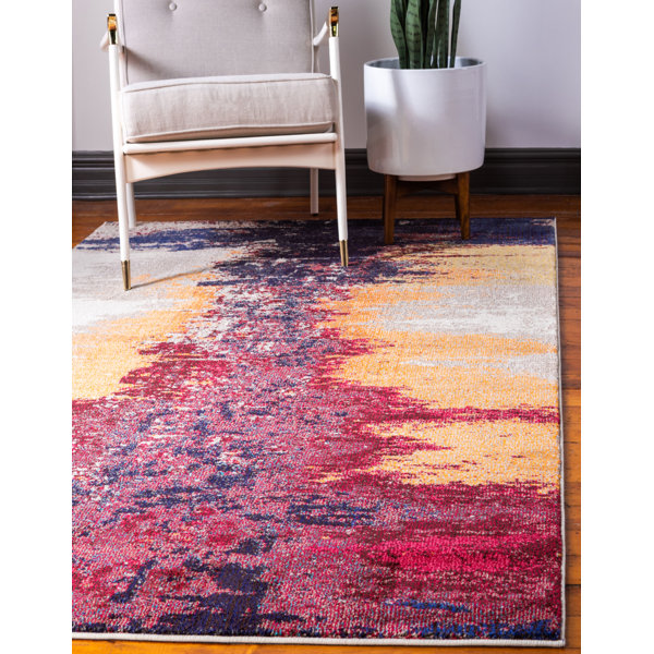 Purple Orange Rug Wayfair