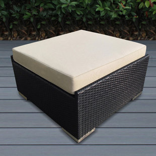 Go to store & view more images Baril Small Ottoman with Cushion by Wade Logan