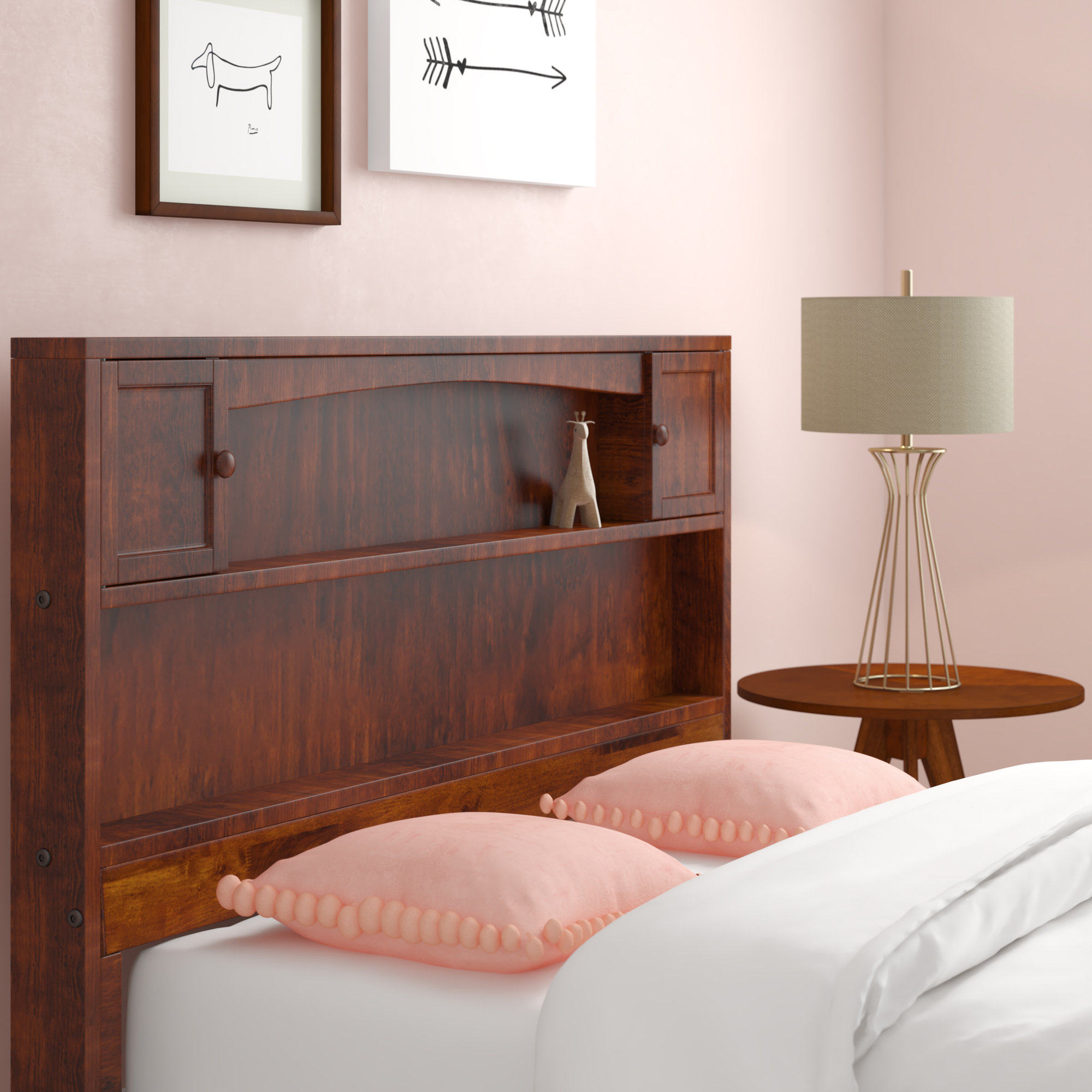Viv Rae Wasilewski Bookcase Headboard Reviews Wayfair Viv Rae Wasilewski Bookcase Headboard