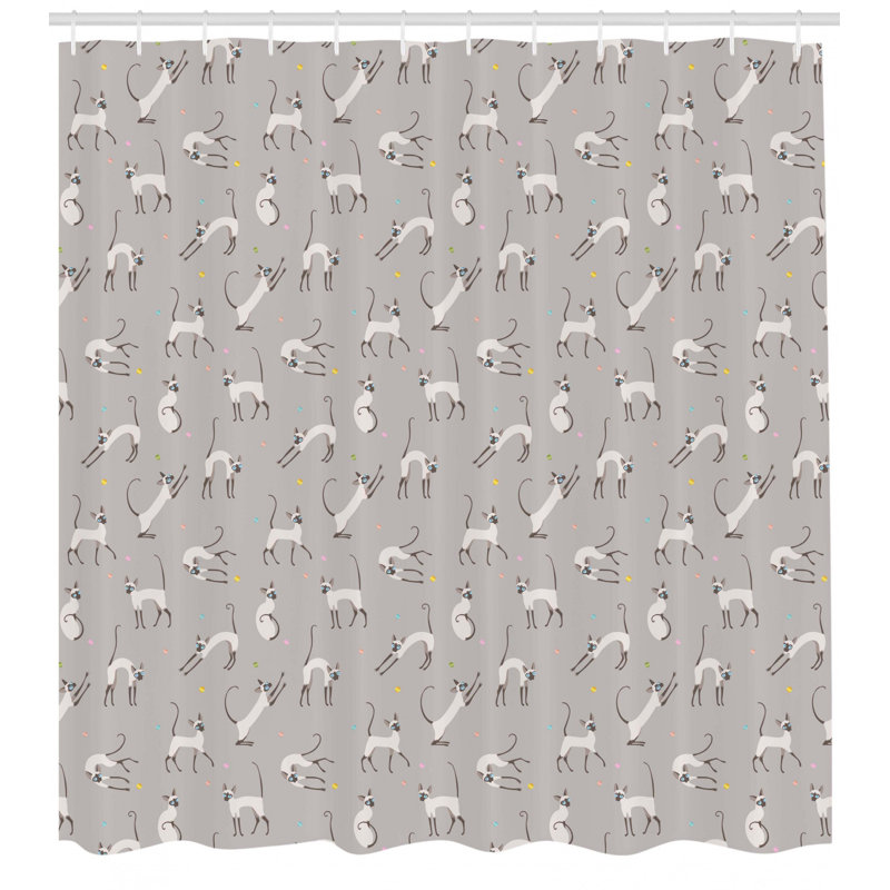 East Urban Home Cute Siamese Cat Wall Design Playing And Posing