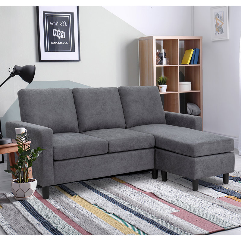 Ebern Designs Andrey 76 77 Reversible Modular Sofa Chaise With