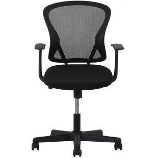 Black - 37.50in 25.25in D x 25.25in Mid Back W x 33.75in H OFM ESS Collection Swivel Mesh Task Chair with Arms 