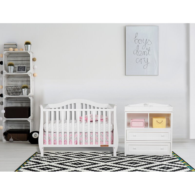 3 piece nursery furniture set white