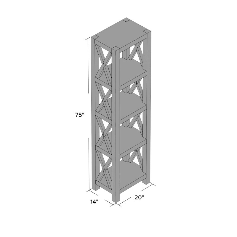 Alcott Hill Orben Etagere Bookcase Reviews Wayfair