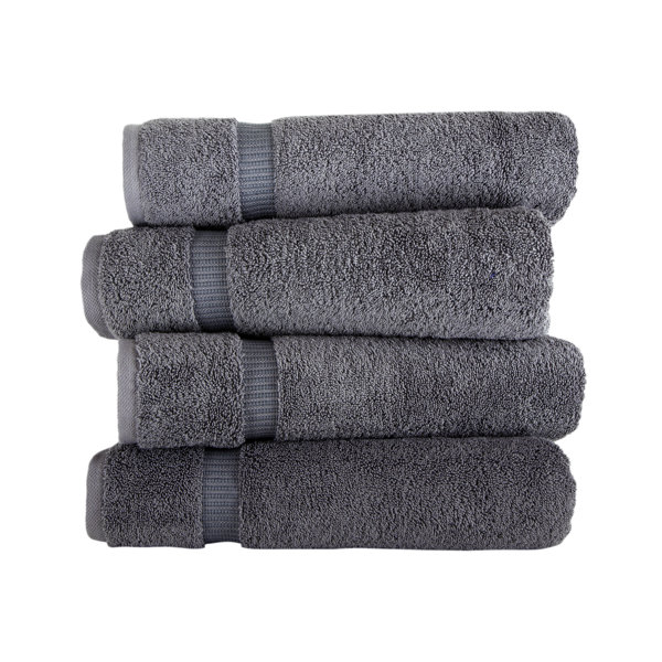 Terry Cotton Absorbed Soft Luxury Bath Towel Turkish Cotton 4 Piece Set 16/"x 28/"