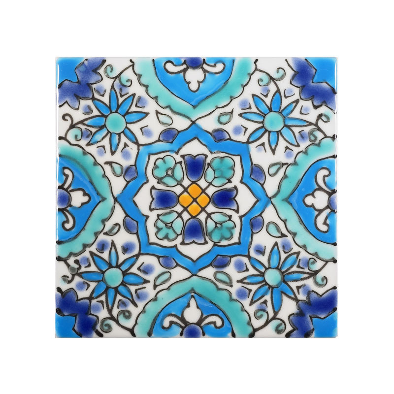 Casablanca Market Mediterranean 4 X 4 Ceramic Utica Decorative Tile In Blue Reviews