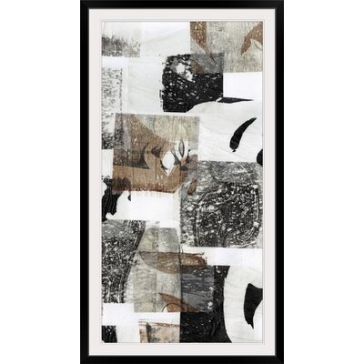 'Reconstructed I' Jennifer Goldberger Graphic Art Print Great Big Canvas Format: Black Framed, Size: 32