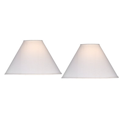 13" H Fabric Empire Lamp Shade ( Spider ) in Light Beige