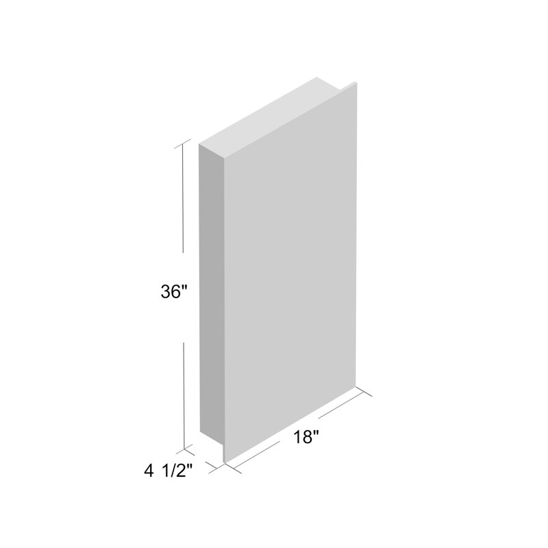 Ebern Designs Devonte 18 X 36 Recessed Frameless Medicine Cabinet With 4 Adjustable Shelves Reviews Wayfair