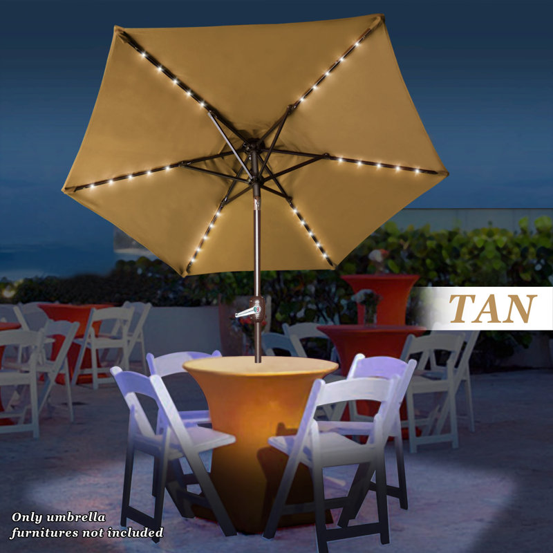 Shelstead Solar Light Patio 6 5 Cantilever Umbrella