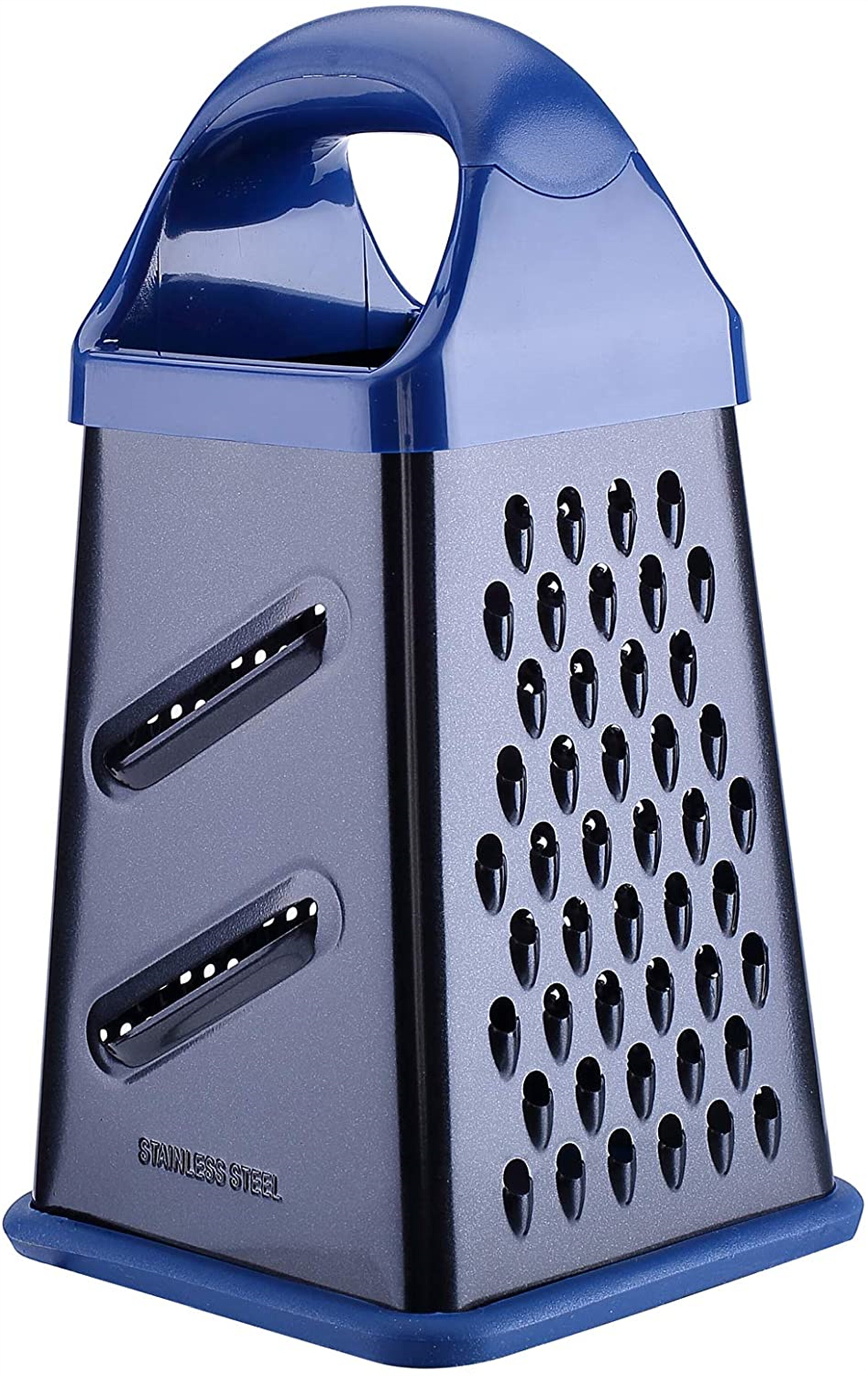 Stainless Steal with Bamboo Handle Sharper Image Premium 4 Sided Box Grater Perfect to Cut Cheese and Vegetables