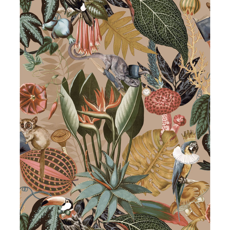 Bayou Breeze Jayla a Tropical Soiree 33’ x 21" Wallpaper Roll & Reviews