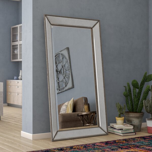 Beaded Silver Mirror Wayfair