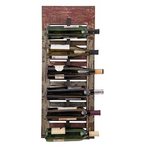 Distressed Shutter 6 Bottle Tabletop Wine Rack
