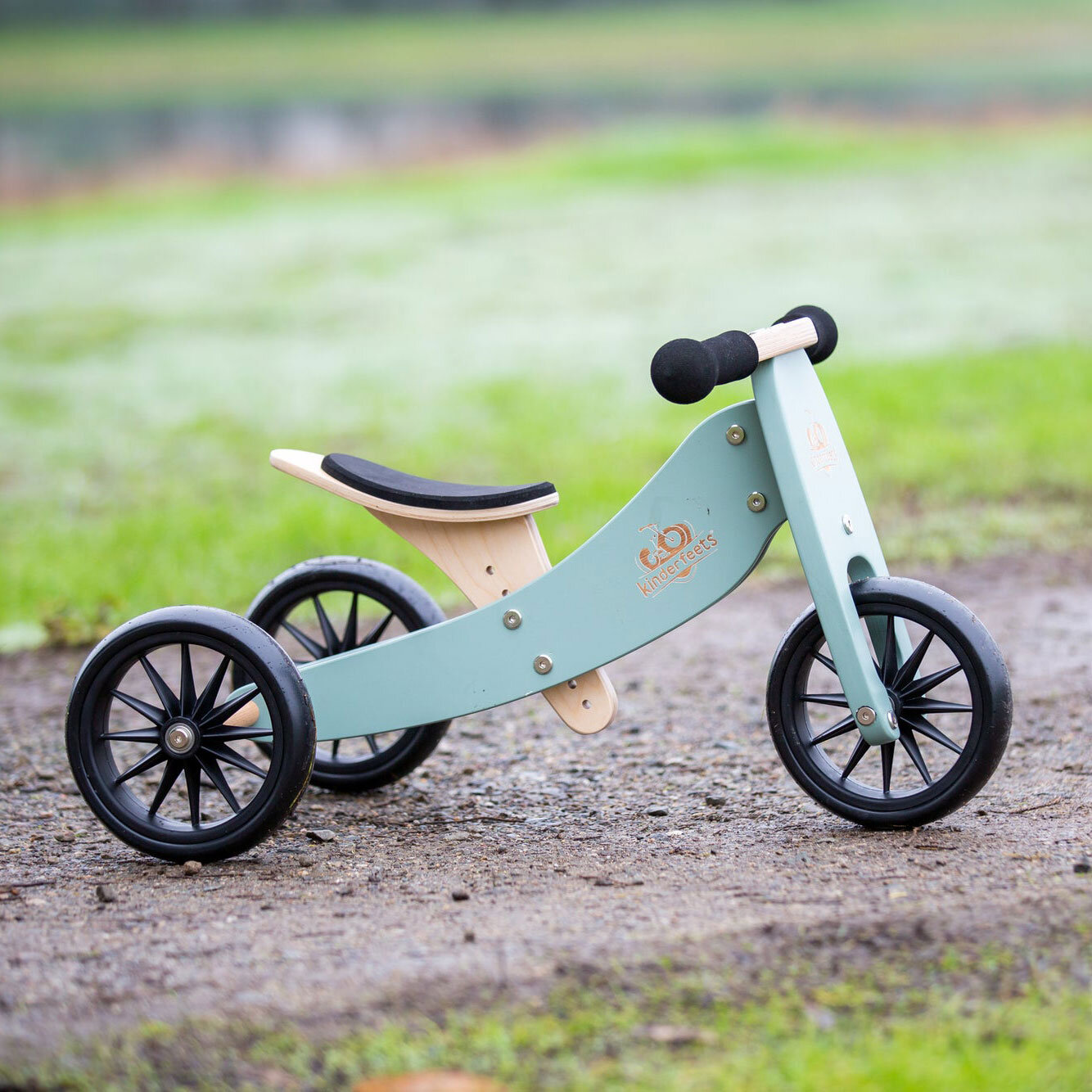 wooden 2 in 1 balance bike