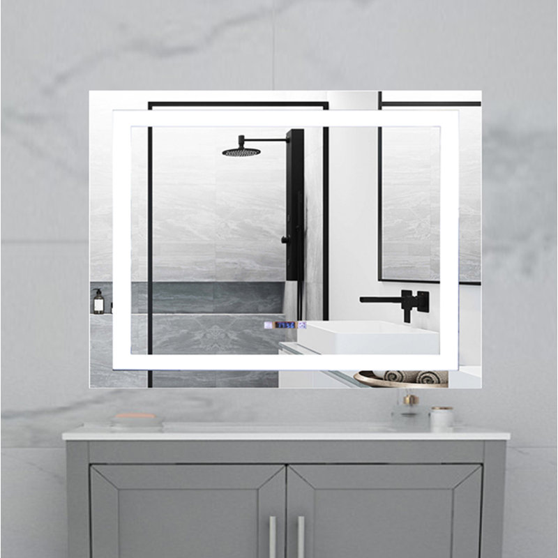 Orren Ellis Laniel Beveled Frameless Lighted With Built In