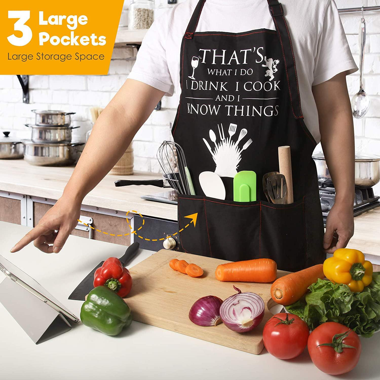 2020 Christmas Aprons Family  Cooking Kitchen  Baking Clothes Protective Apron 