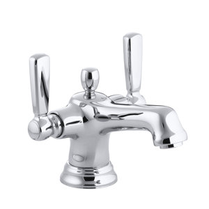Bancroftu00ae Single hole Double Handle Bathroom Faucet with Drain Assembly