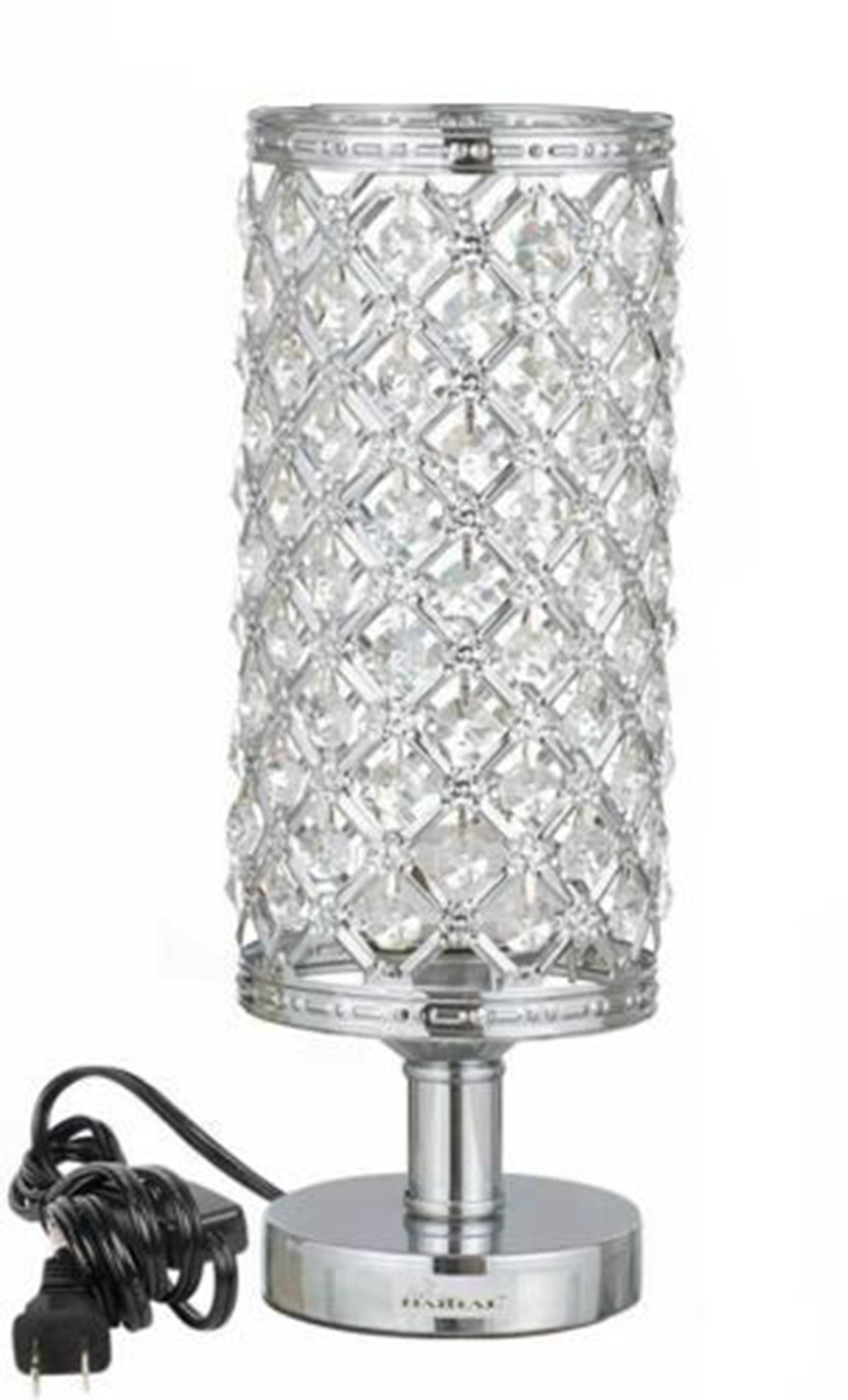 Everly Quinn Crystal Table Lamp Bedside Nightstand Desk Reading Lamp 