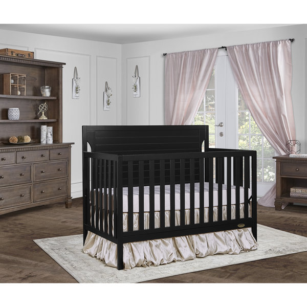 brown baby crib