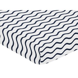 Whale Fitted Crib Sheet