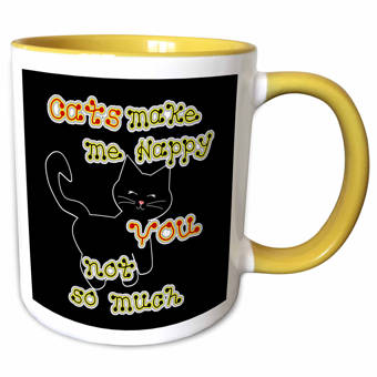 Symple Stuff Hobdy Cute Cat Lovers Cats Make Me Happy You Not So