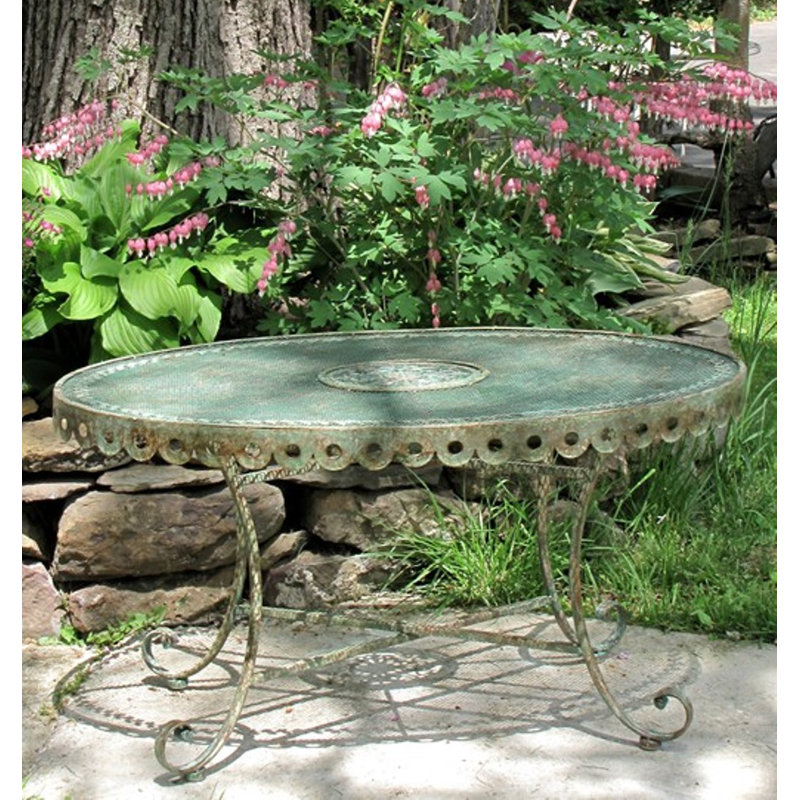 Ophelia Co Kamm Victorian Metal Bistro Table Wayfair Kamm Victorian Metal Bistro Table