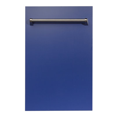 DuraSnow Colorful Series 18'' 40 dBA Built-in Fully Integrated Dishwasher ZLINE Kitchen and Bath Finish: Blue Matte, Handle Type: Traditional