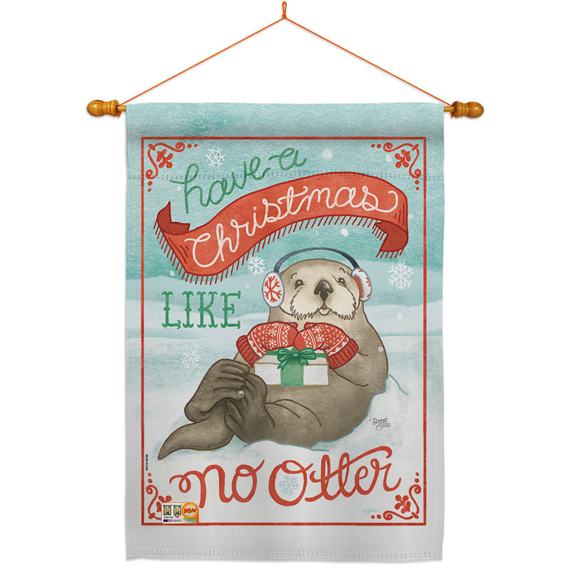 Breeze Decor Christmas Like No Otter 2 Sided Polyester 40 X 28 In Flag Set Wayfair