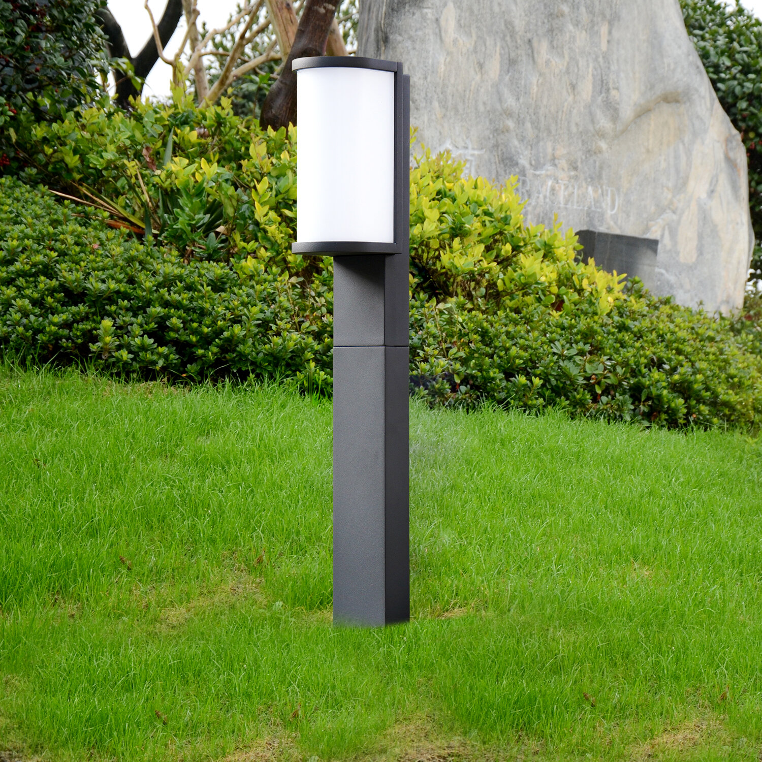 Modern Waterproof Bollard Lamp LED Light for Pathway Garden Yard Lawn Landscape 
