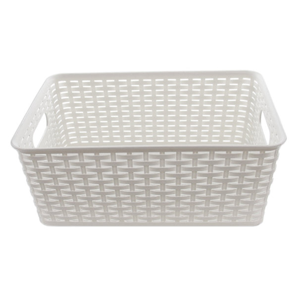white storage basket