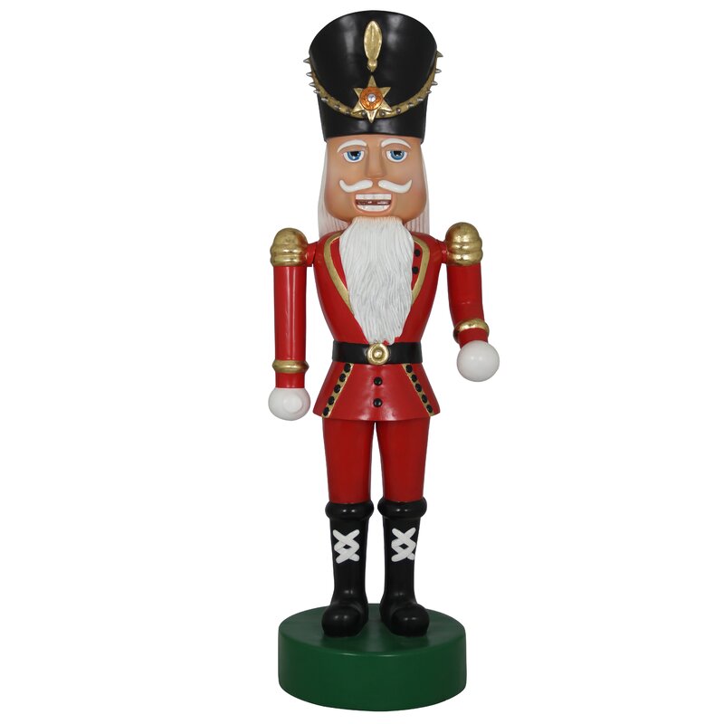 Queens of Christmas 6' Nutcracker Wearing A Red Coat | Wayfair.ca