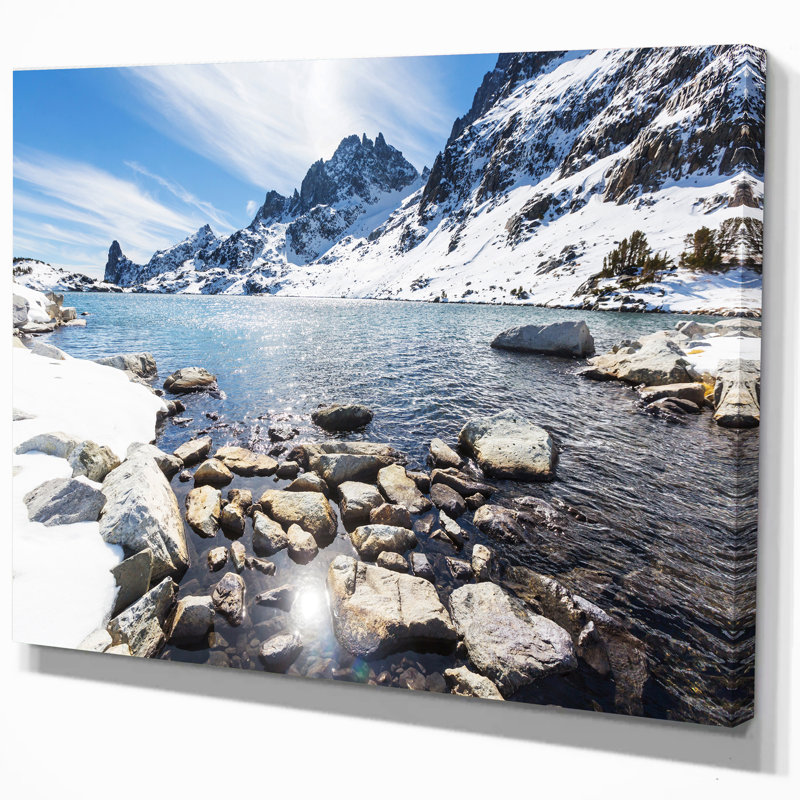 East Urban Home Sierra Nevada Mountains In Winter Season Photographic Print On Wrapped Canvas Wayfair