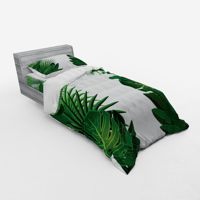 East Urban Home Exotic Fantasy Hawaiian Tropical Palm Leaves With