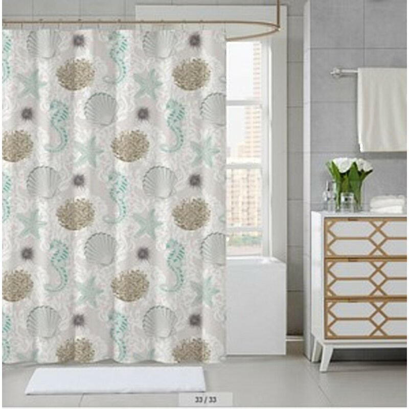 Highland Dunes Kujawa Jacquard Single Shower Curtain & Reviews 