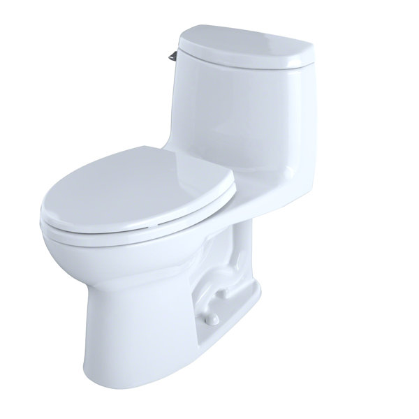 Toto Ultramax Ii 1 28 Gpf Water Efficient Elongated One Piece Toilet Seat Included Reviews Wayfair