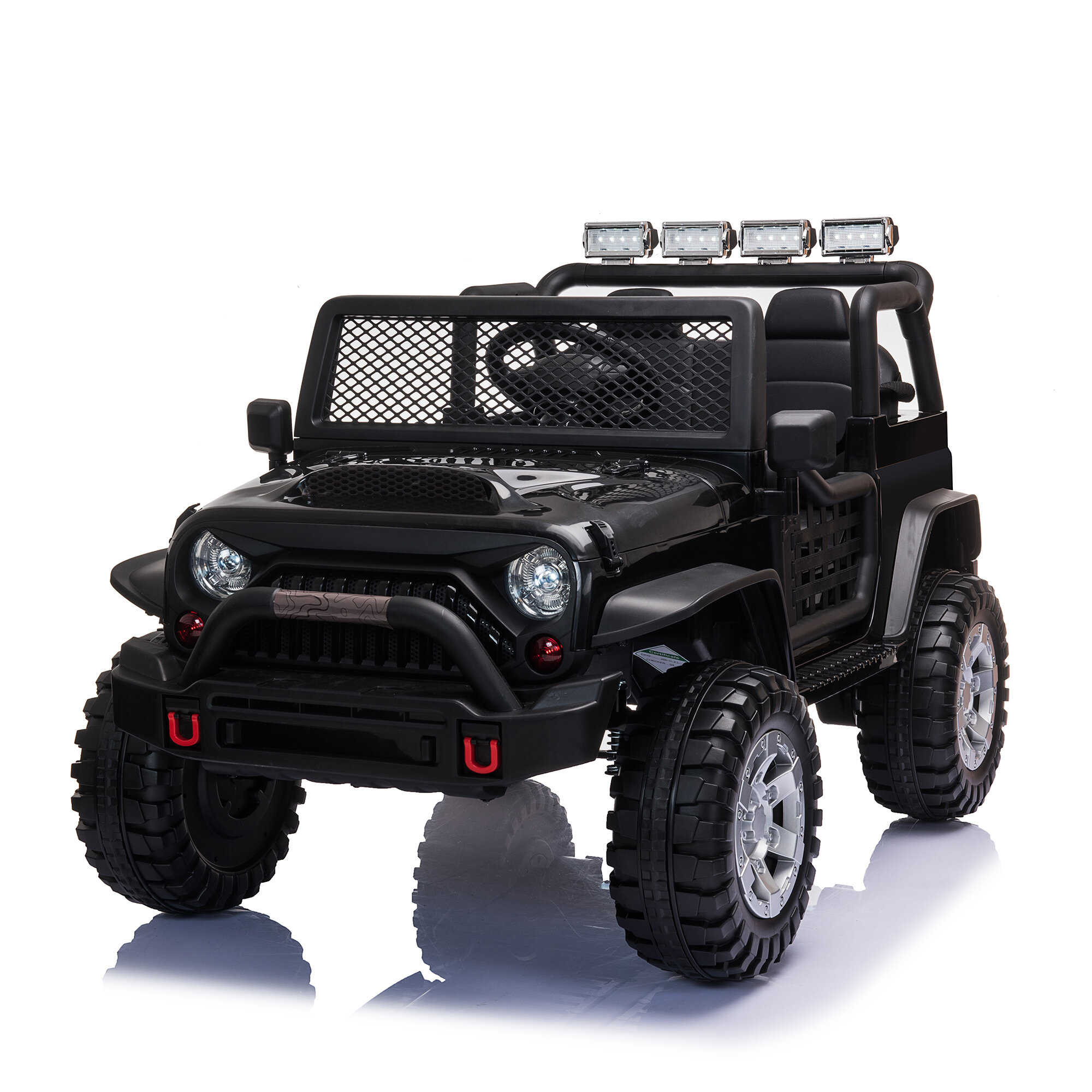 12V 3Speed Kid Ride On Electric Remote Control Car Jeep outdoor/Indoor Toy Black