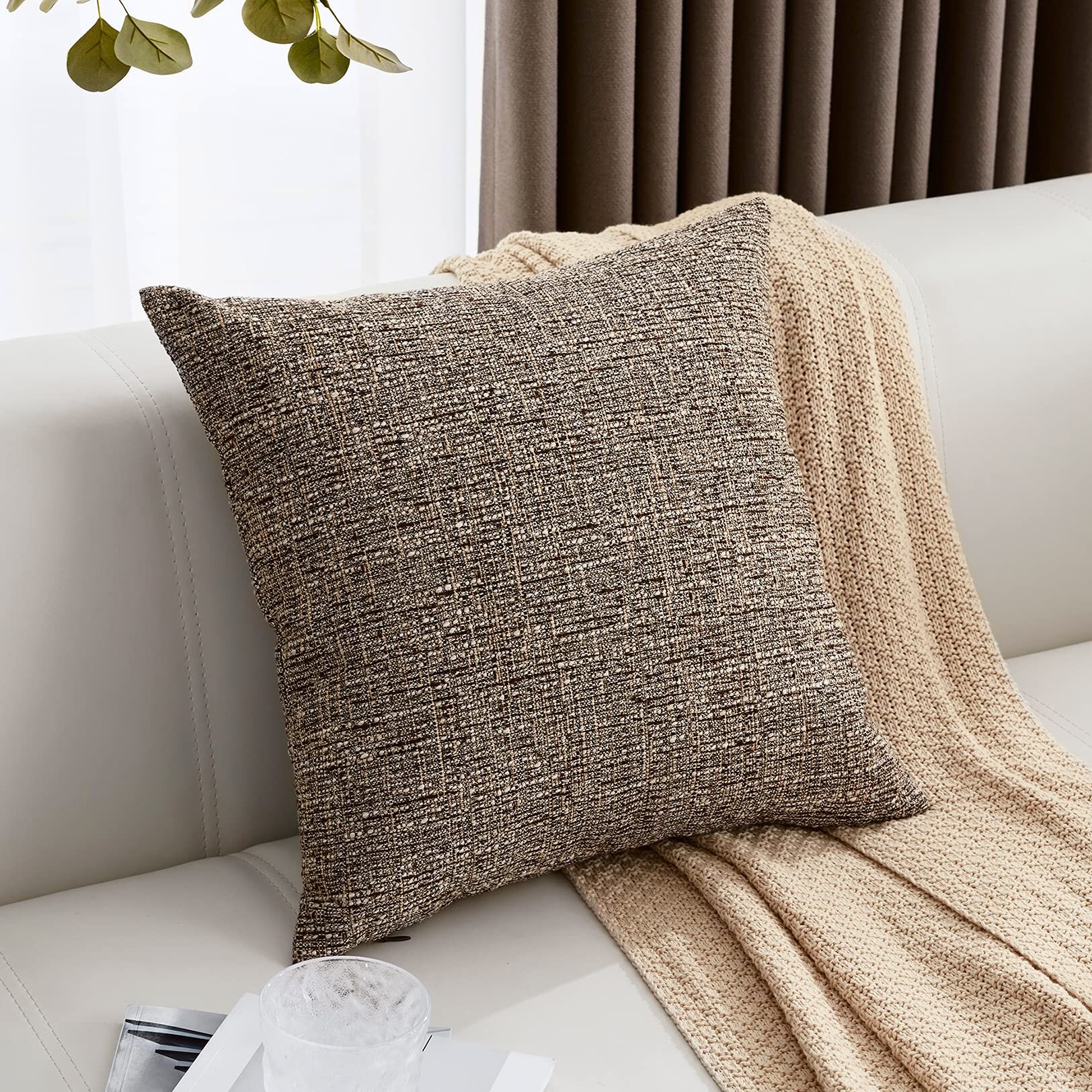 Throw Sofa Pillowcase Square Linen Pillow Cover Bed Cushion Cover Home Decor 
