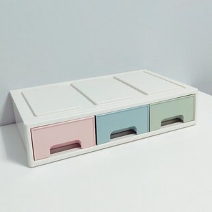 blau Vlando Schreibtisch-Organizer mit 2 Farben 
