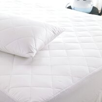 Single Size Quilted Mattress Protector Up to 15" stretch sides 