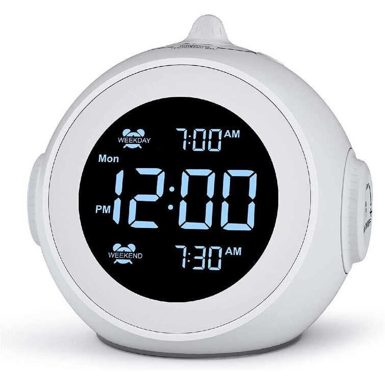 Little Digital FM Alarm Clock Radio with Dual Alarm Sleep Timer and Battery Backup Snooze 