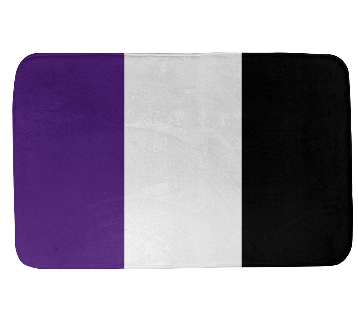 East Urban Home Texas Fort Worth Stripes Rectangle Foam Microfiber Non Slip Bath Rug Wayfair