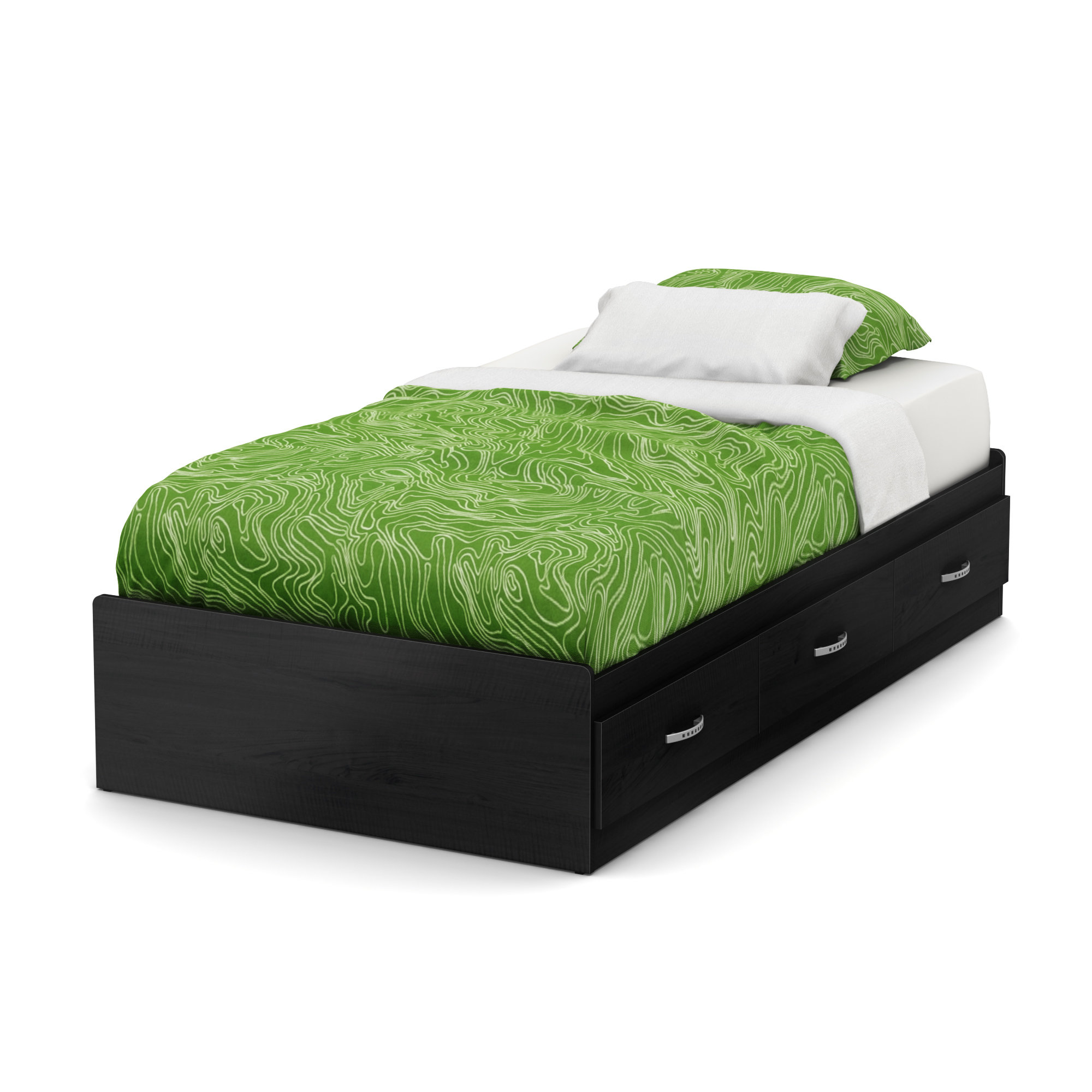 South Shore Lazer Twin Mate S Captain S Bed With Drawers