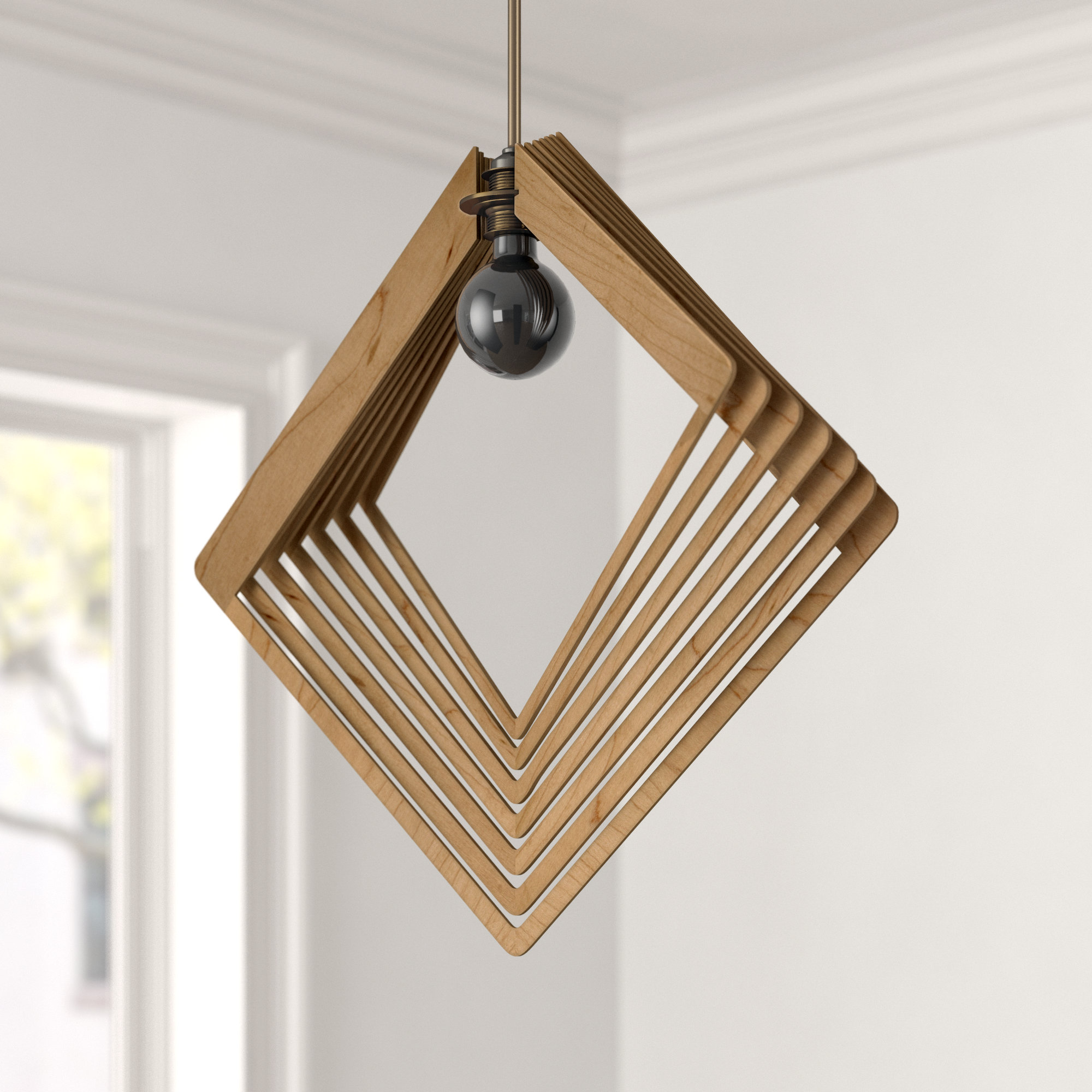 Foundstone Melissa 1 Light Single Geometric Pendant Wayfair