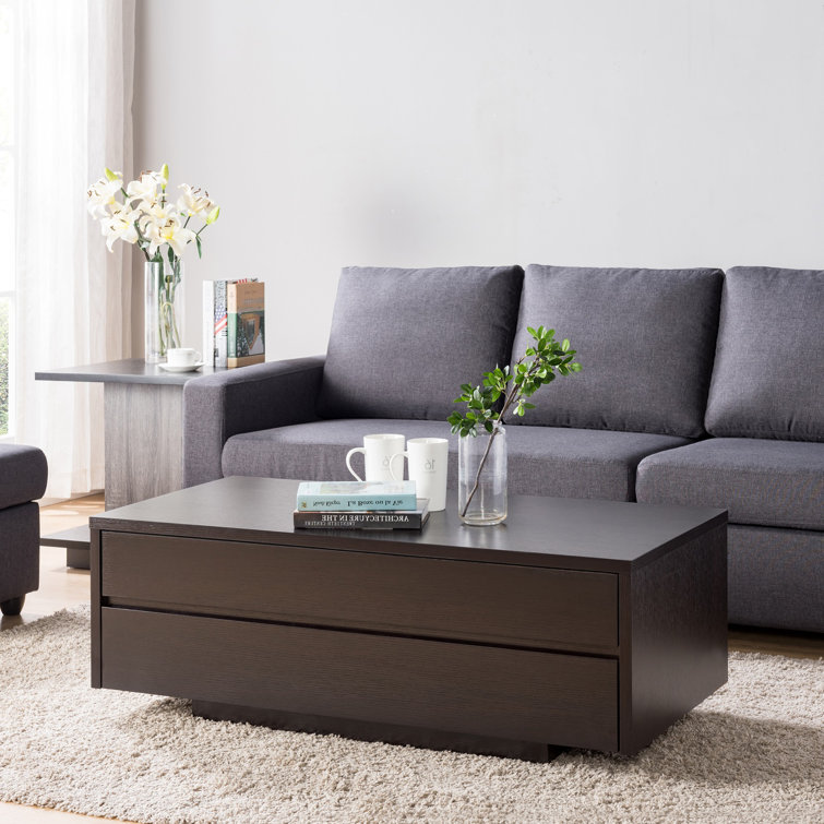 Latitude Run® Solid Coffee Table with Storage Wayfair